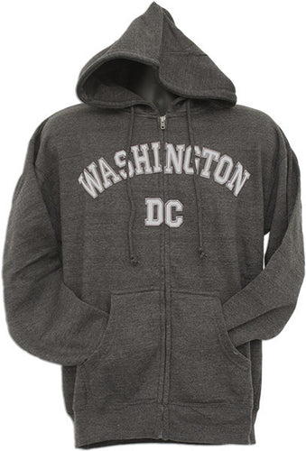 Zip Hood / Applique Washington DC - Charcoal