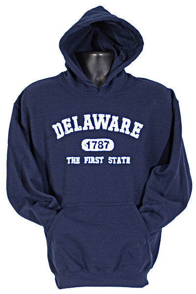 HOODED SWEATSHIRT - Delaware Arch 1787 Navy