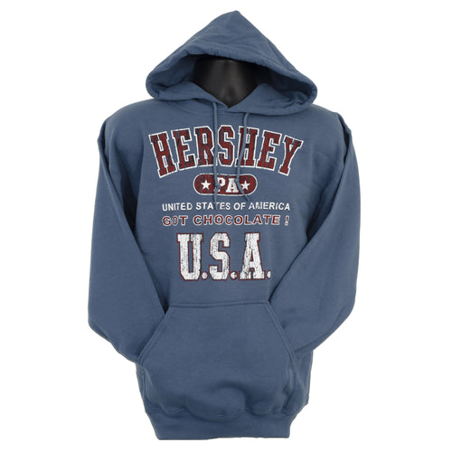 SWHP05B Hooded Sweatshirt - Hershey 1-Hit INDIGO