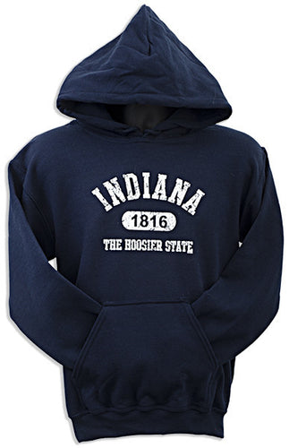HOODED SWEATSHIRT Indiana Distress NAVY