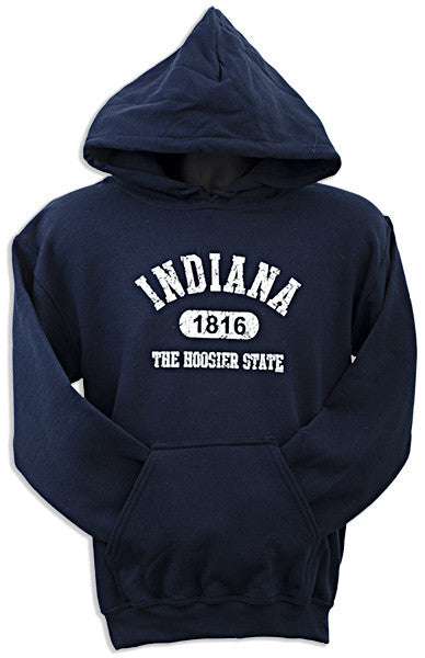 HOODED SWEATSHIRT Indiana Distress NAVY