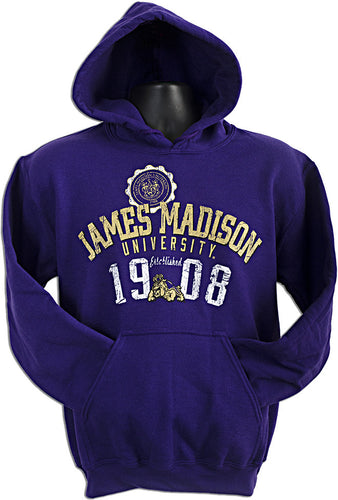 HOODED SWEATSHIRT JMU Est Arch - PURPLE