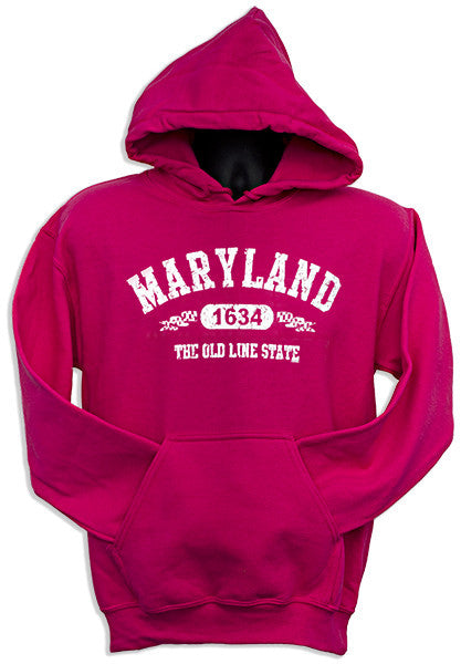 HOODED SWEATSHIRT Maryland Distress HELICONIA
