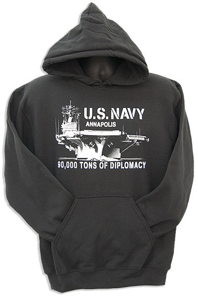 HOODED SWEATSHIRT - 90.000 Tons Annapolis BLACK