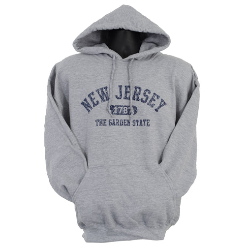 SWNJ02G Hooded Sweatshirt - New Jersey SPORT GREY