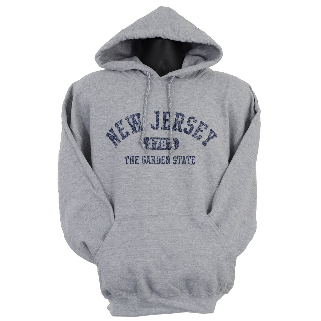 SWNJ02G Hooded Sweatshirt - New Jersey SPORT GREY