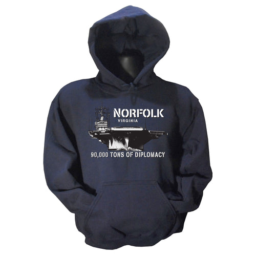 HOODED SWEATSHIRT Norfolk 90,000 Tons Navy Blue
