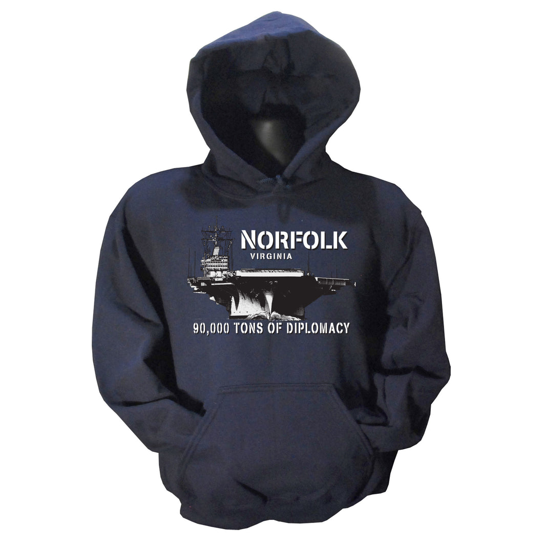 HOODED SWEATSHIRT Norfolk 90,000 Tons Navy Blue