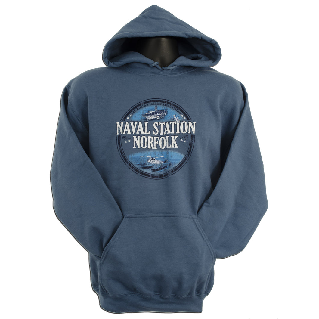 Naval Station Norfolk Sweatshirt Indigo