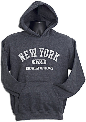 HOODED SWEATSHIRT New York 1788 DARK HEATHER