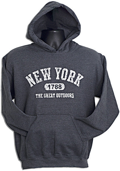 HOODED SWEATSHIRT New York 1788 DARK HEATHER