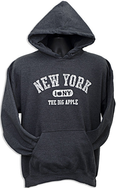 Hooded Sweat New York Big Apple DARK HEATHER XX