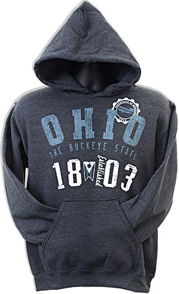 HOODED SWEATSHIRT Ohio Established Arch DARK HEATHER