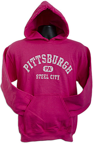 HOODED SWEATSHIRT - Pittsburgh Steel City HELICONIA
