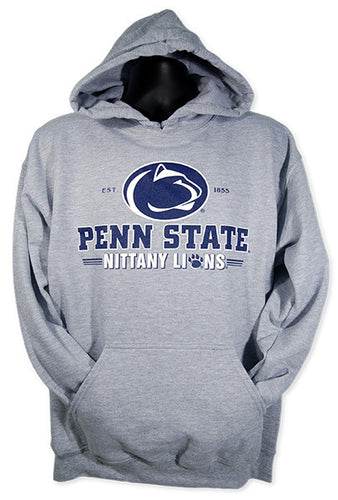 HOODED SWEATSHIRT Penn State 1855 Nittany Lions GREY