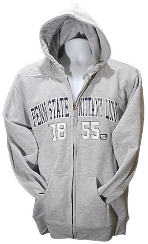 Zip Hood Penn State Bookstore Grey