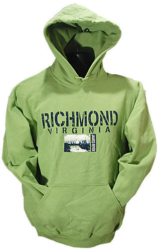 HOODED SWEATSHIRT - Richmond Stencil Kiwi