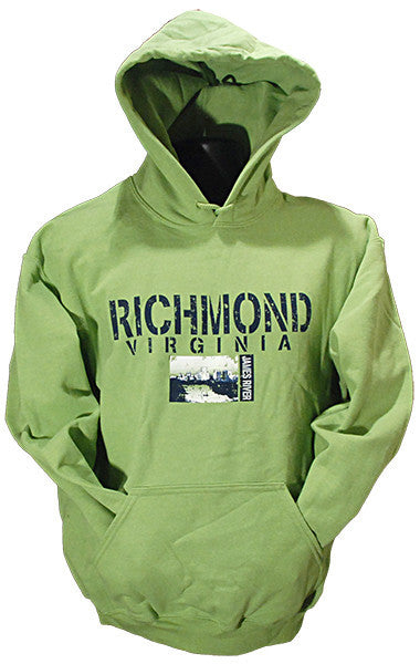 HOODED SWEATSHIRT - Richmond Stencil Kiwi