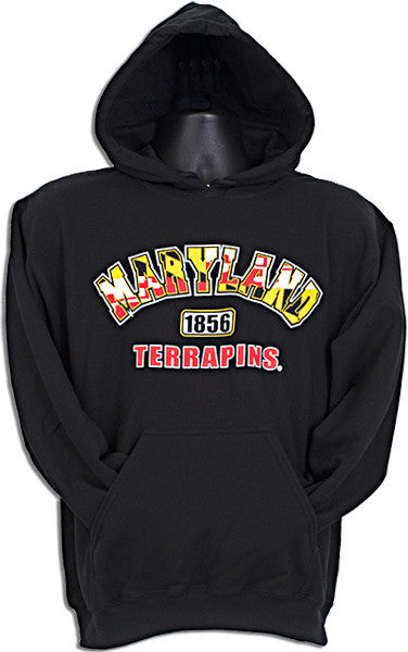 HOODED SWEATSHIRT Maryland 1856 Terrapins BLACK