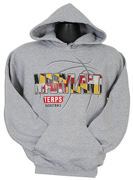 HOODED SWEATSHIRT - Maryland Basketball GREY
