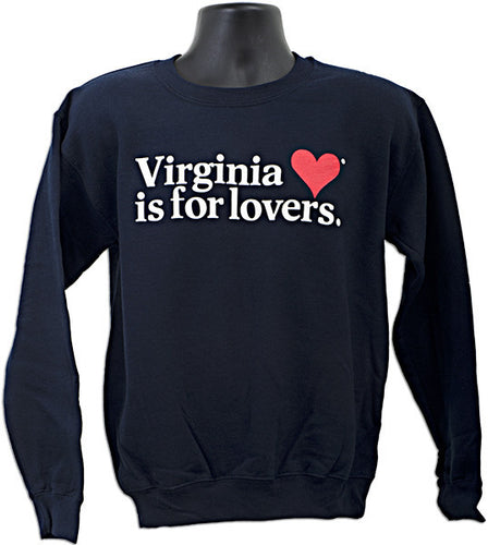 CREW SWEATSHIRTeat Virginia is for Lovers NAVY