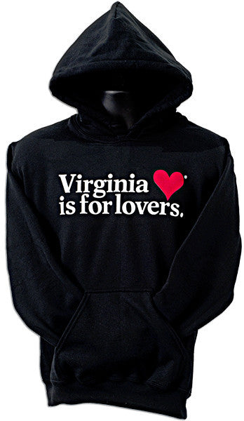HOODED SWEATSHIRT VA is for Lovers BLACK