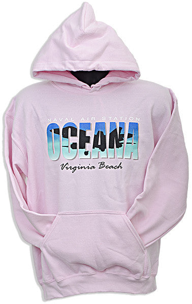HOODED SWEATSHIRT NAS Oceana Virginia Beach Pink