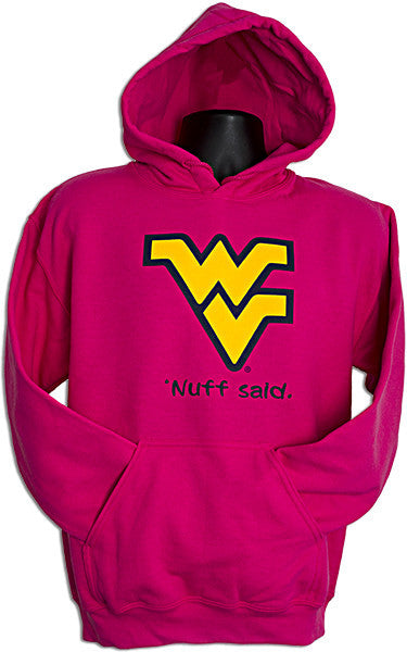 HOODED SWEATSHIRT WVU ' Nuff Said HELICONIA
