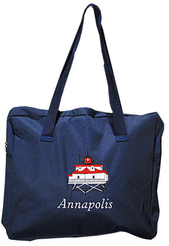 Robin Ruth Tote Bag - Zip Embroid - Annapolis Light