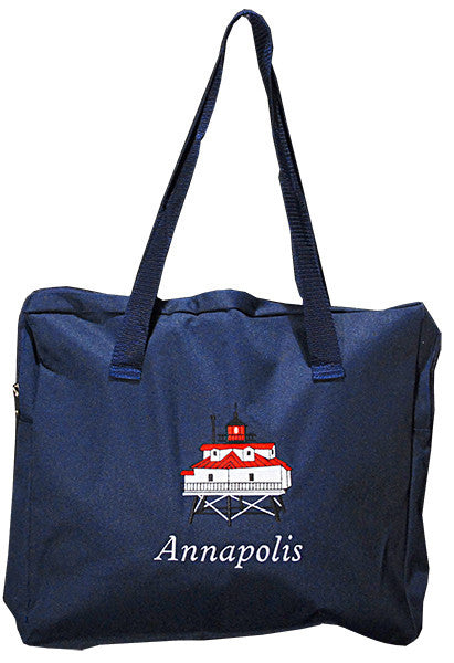 Robin Ruth Tote Bag - Zip Embroid - Annapolis Light