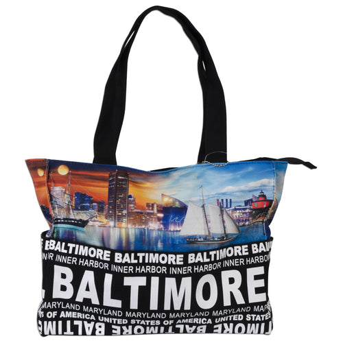 TBBM03 Tote Bag / Baltimore Skyline HD HD