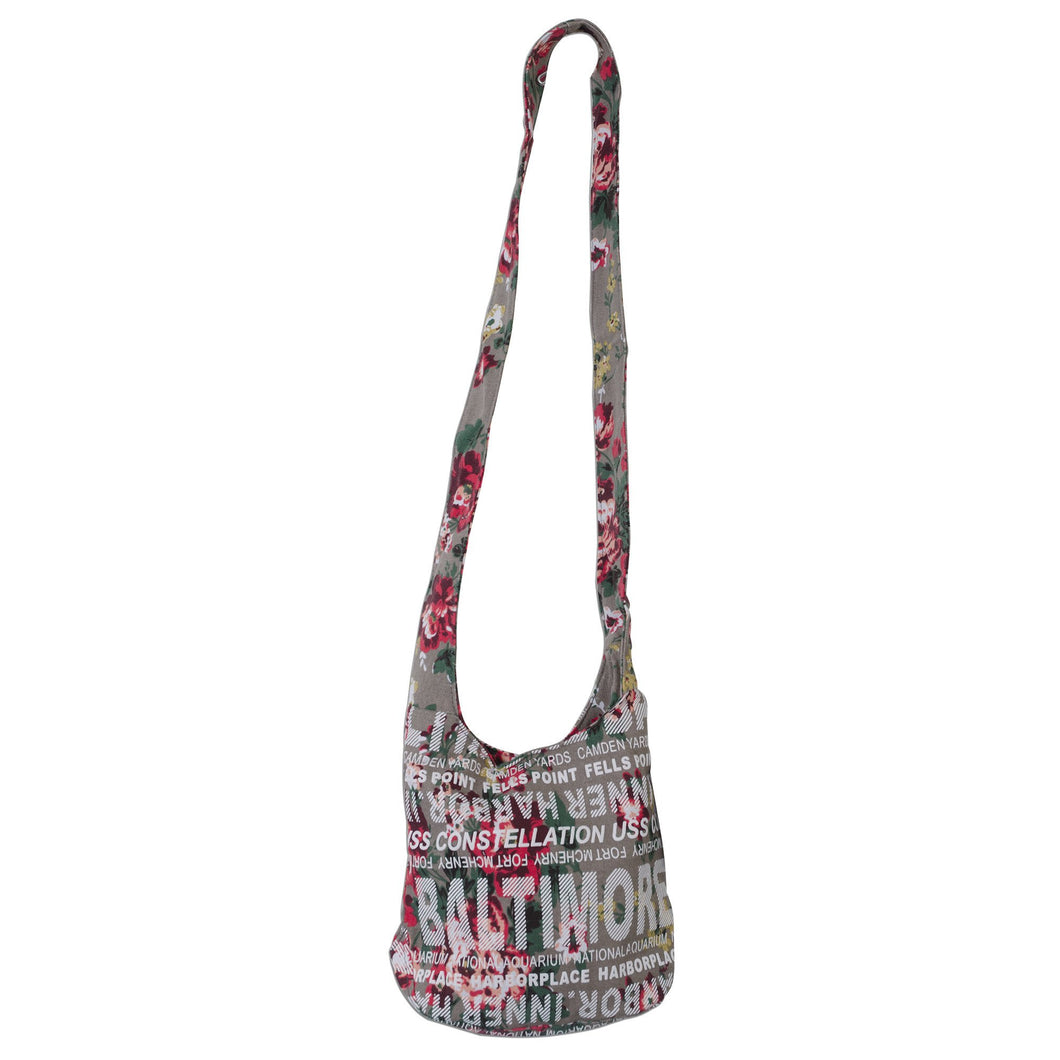 <p>This Robin Ruth shoulder sling bag makes a nice souvenir gift from Baltimore, Maryland.</p>