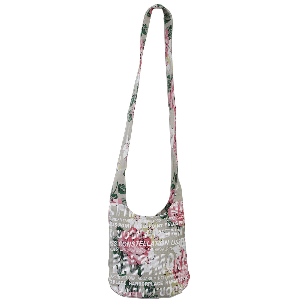 TBBM10 Sling Bag / SM - Baltimore Flowers GREY