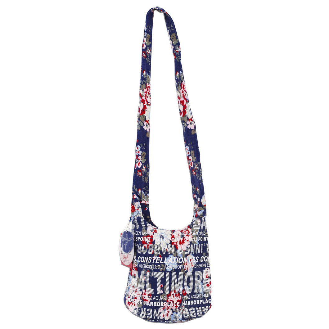 <p>The smart Robin Ruth sling bag is convenient and makes a fine memento of Baltimore.</p>