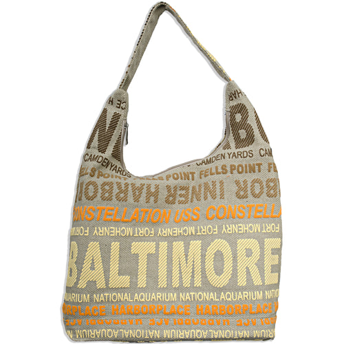 Robin Ruth Big City Baltimore Tote Bag - Khaki