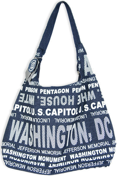 Robin Ruth Tote Bag - Big City - Navy Washington DC 