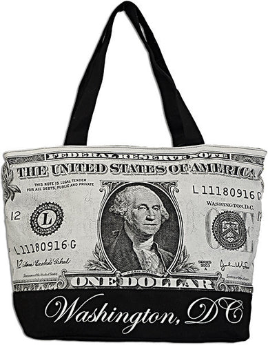 Robin Ruth Tote Bag - MEDIUM - $1 Bill George Washington