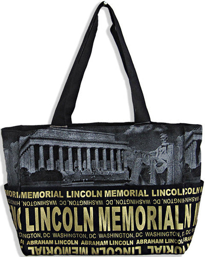 Robin Ruth Tote Bag - DC Lincoln Skyline Black/Gold 