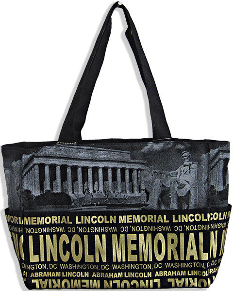 Robin Ruth Tote Bag - DC Lincoln Skyline Black/Gold 