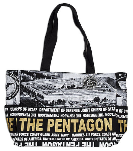 Robin Ruth Tote Bag - Pentagon Skyline Black/ White/ Gold