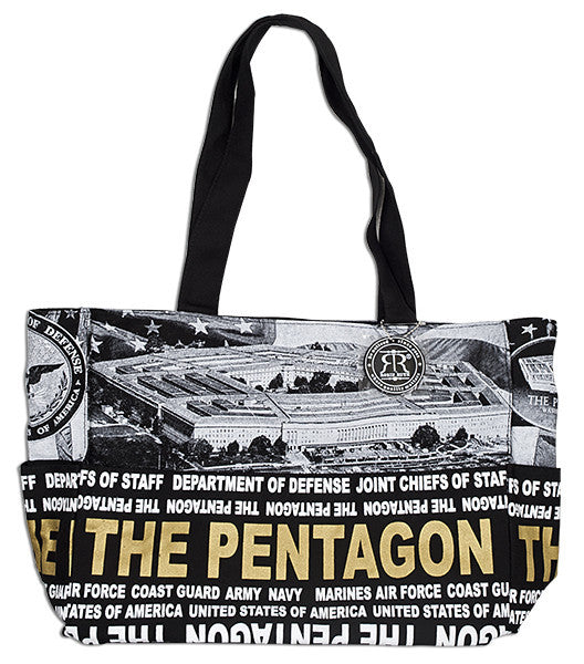 Robin Ruth Tote Bag - Pentagon Skyline Black/ White/ Gold