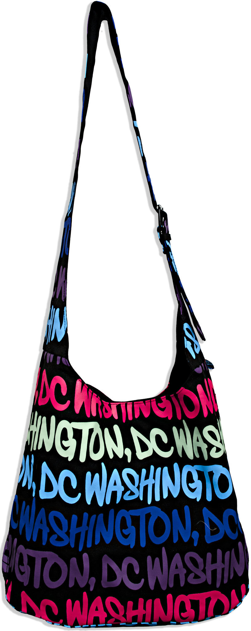 Round Sling Bag - Black/Blue/Purp Washington DC 