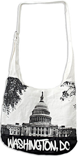 Round Sling Bag - Black/White DC Photo 