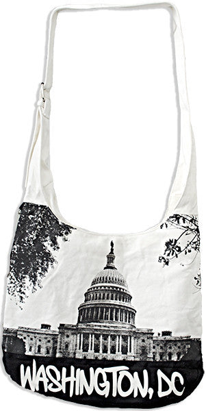 Round Sling Bag - Black/White DC Photo 