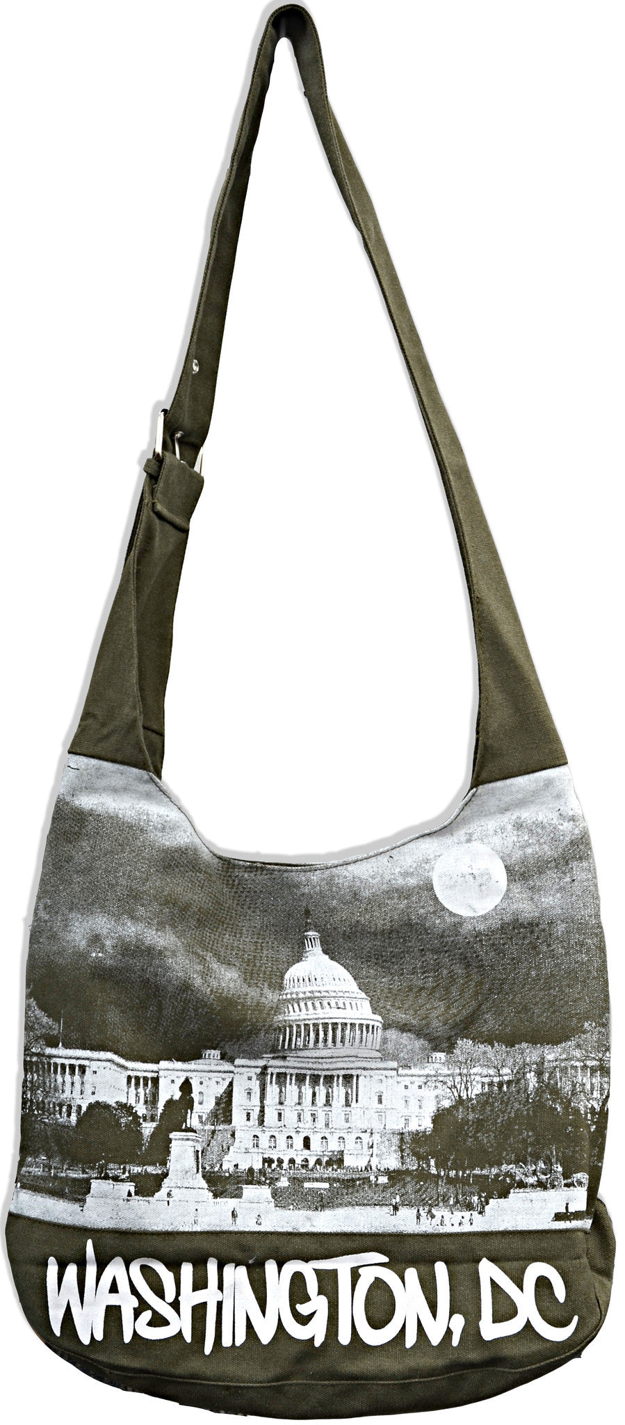 Round Sling Bag -Olive/White DC Photo 