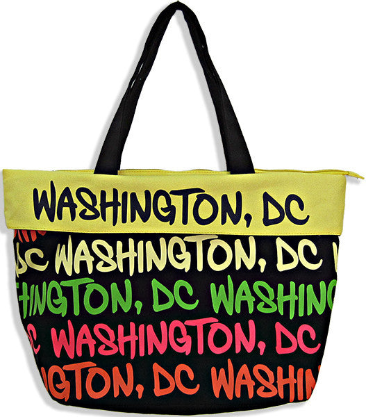 Robin Ruth Cuff Bag - LARGE- Rainbow with Yellow Washington DC 