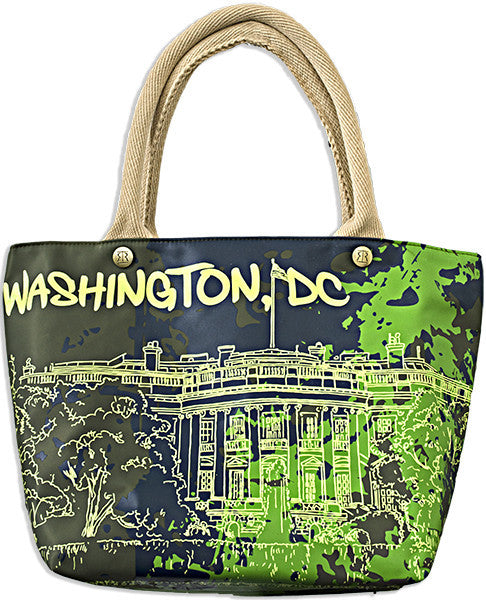 Robin Ruth Tote Bag - Splatter Olive/Black Washington DC 