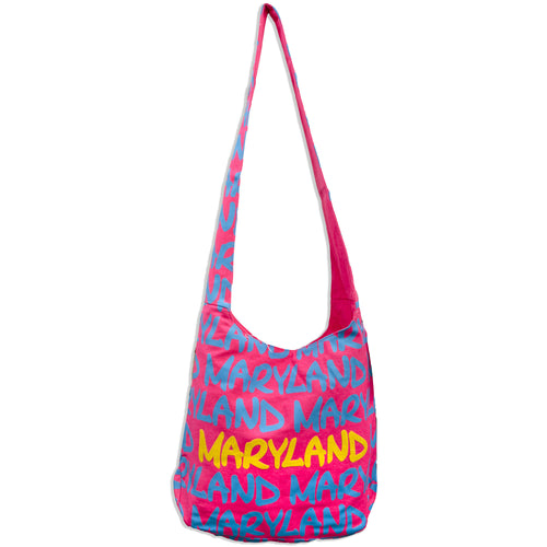 Round Sling Bag - Neon Pink Maryland 