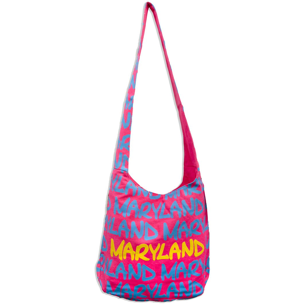 Round Sling Bag - Neon Pink Maryland 