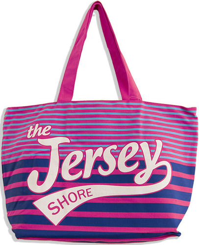 Robin Ruth Tote Bag - MEDIUM - Fuschia/Blue The Jersey Shore